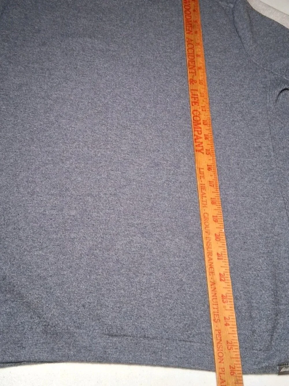 Eddie Bauer Sweater Men Medium Blue Pulllover Gray Retro Stripe Sleeve - Picture 8 of 14